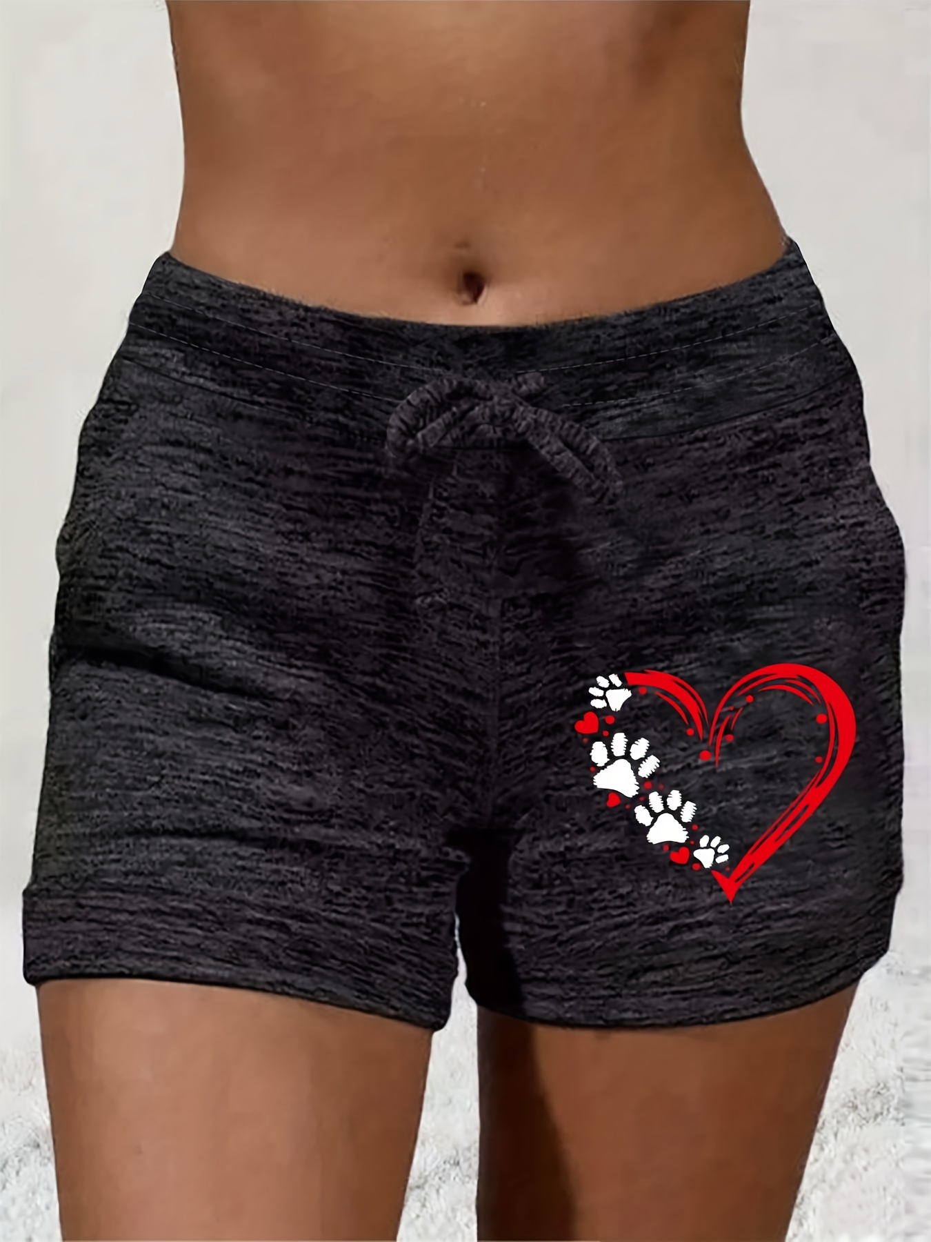 Pantalones Cortos Deportivos Casuales Cordón Mujer - Temu