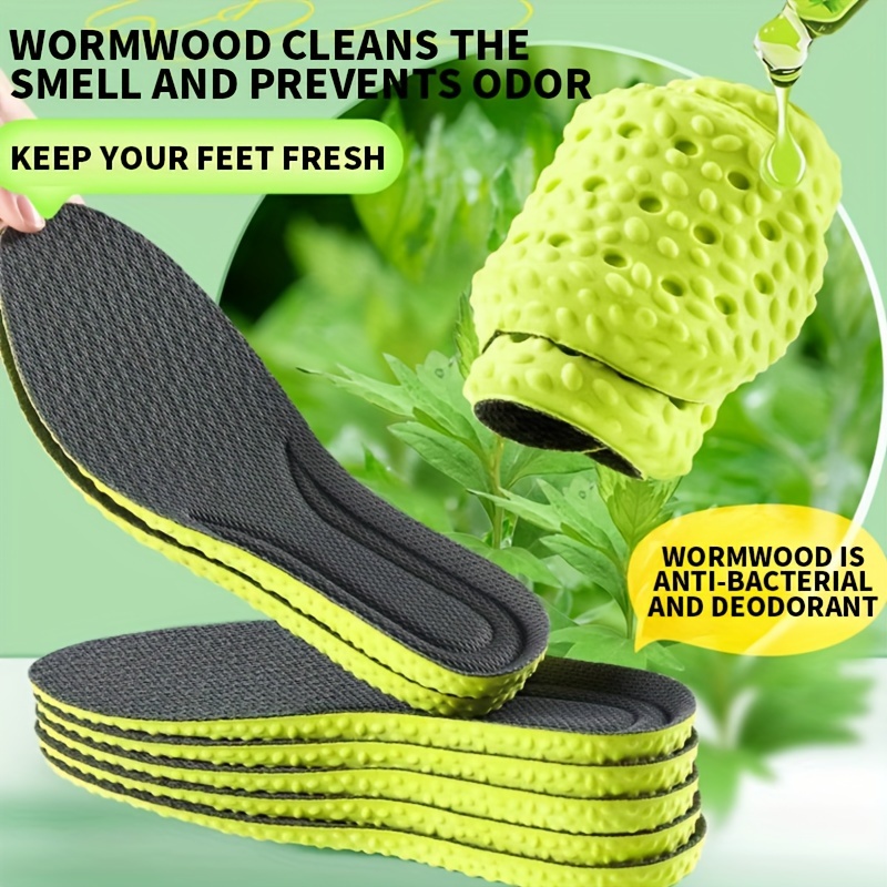 Wormwood Deodorant Insoles Sweat absorbing Anti odor Temu