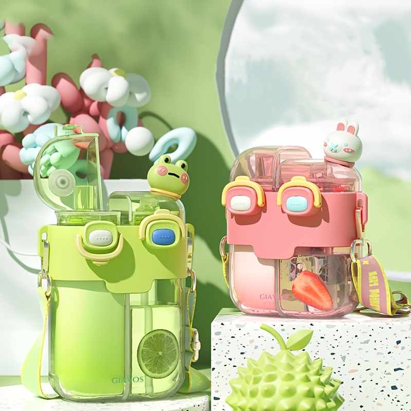 Cute Animals Water Bottles Stay Hydrated In Style With This Cute, Portable,  Leak-proof Water Bottle - Perfect For Outdoor Sports & School! Back To  School, Rabbit/little Green Frog/purple Koala - Temu