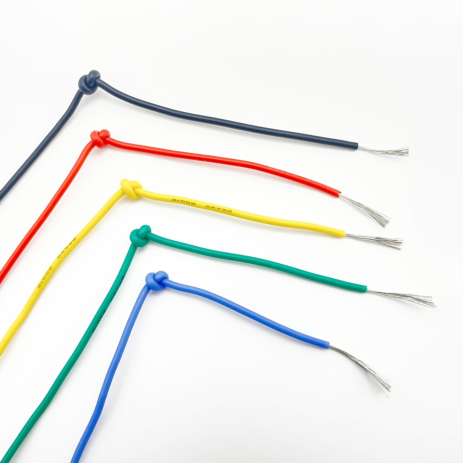26AWG Wire Flexible Silicone Hookup Insulated 5 Color Cable