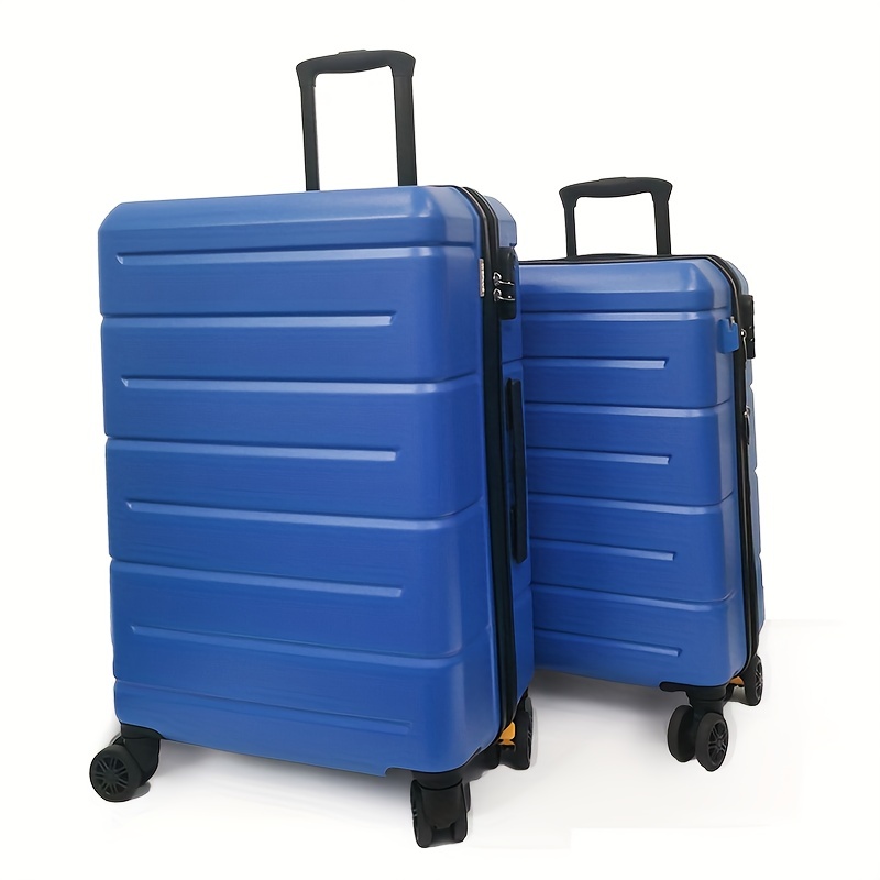 Set di 3 valigie da viaggio, 20 pollici 10 kg, 24 pollici 25 kg, 28 pollici  30 kg, lucchetto di sicurezza a 3 cifre, materiale PC+ABS resistente, ruega  girevole a 360°, oro, Set di 3 valigie : : Moda