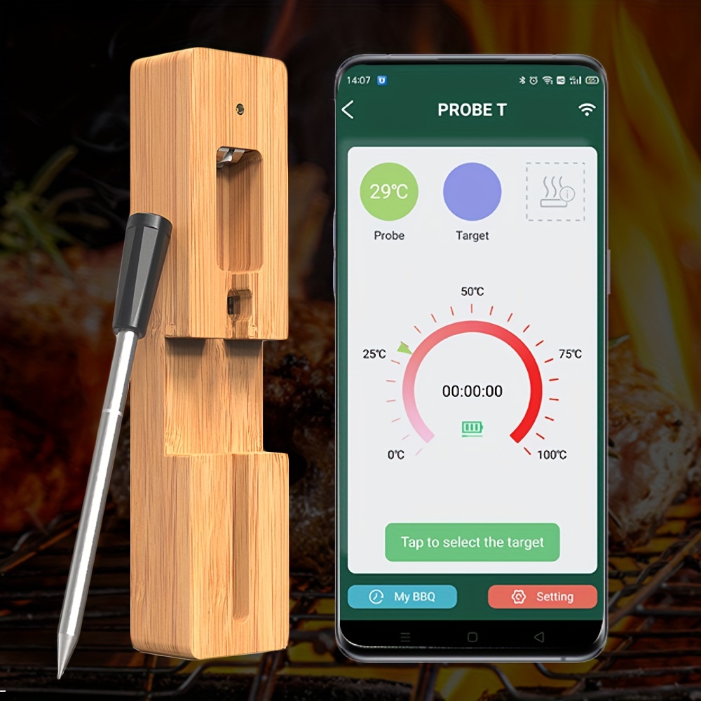 Thermomètre à viande de cuisson numérique à distance intelligente
