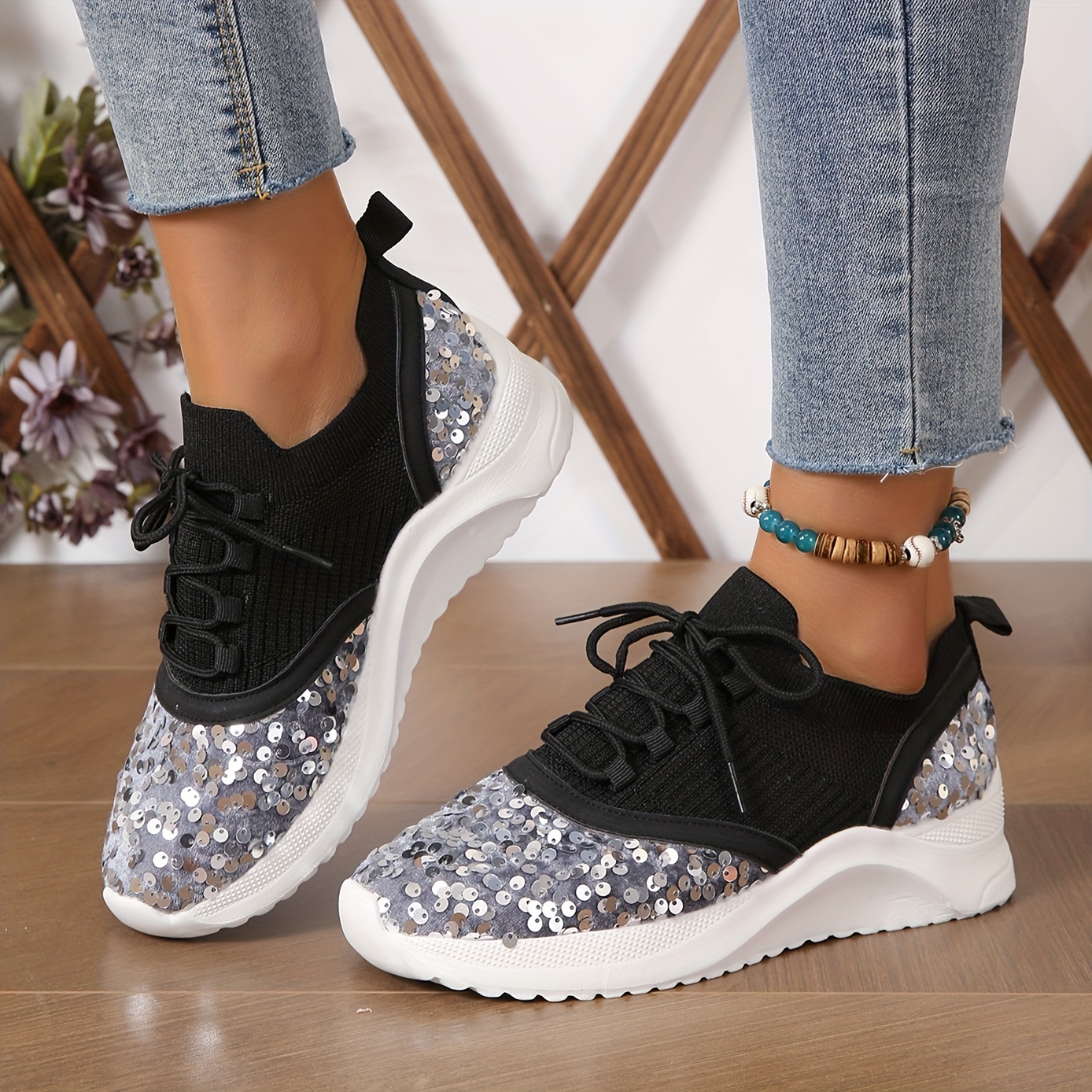 Women's Sequin Sneakers & Athletic Shoes