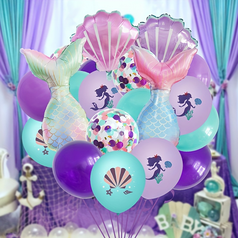 Mermaid Party Balloon Ocean Theme Birthday Party Balloon - Temu Canada