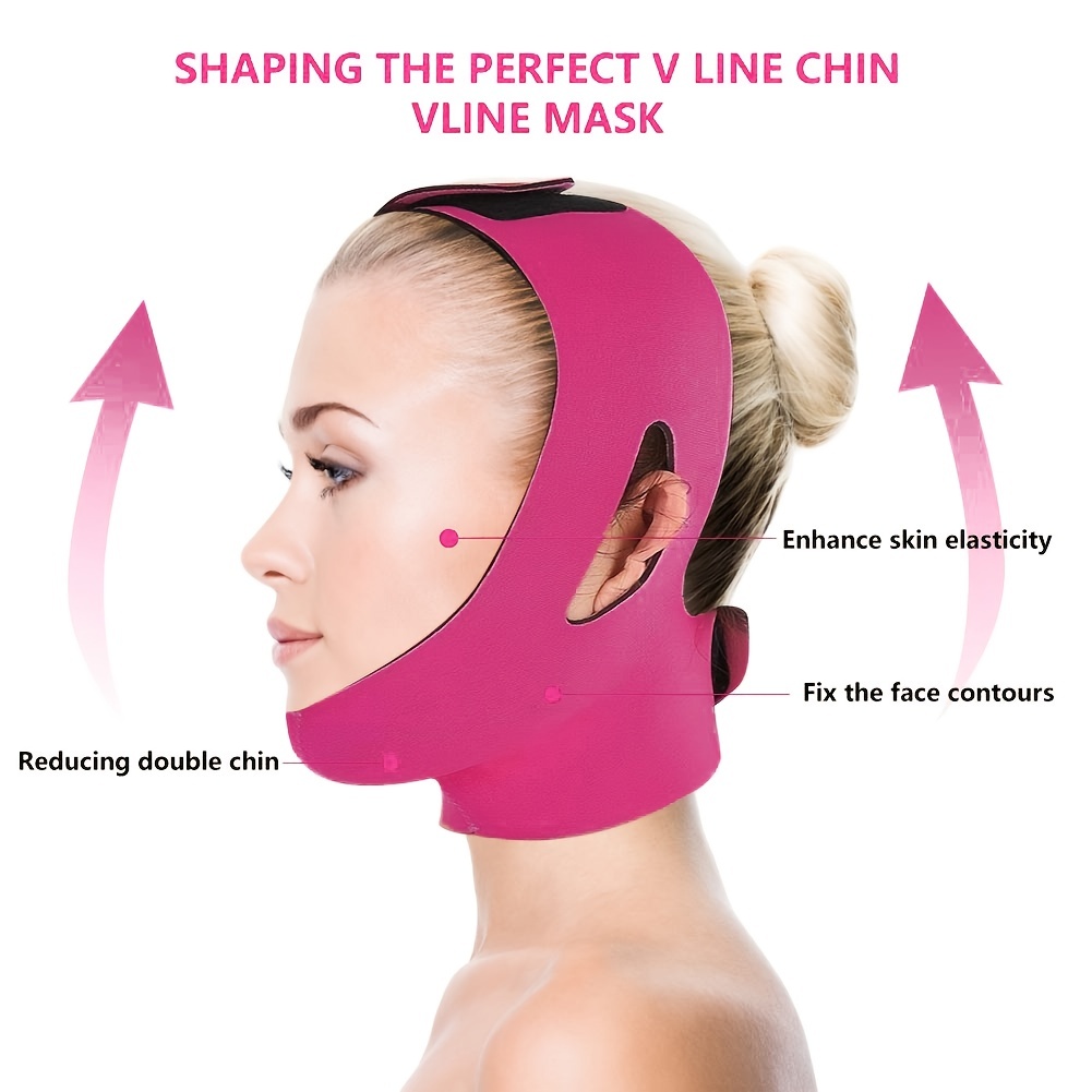 Face Lifting Belt Face V Shaper Bandage Double Chin Skin - Temu