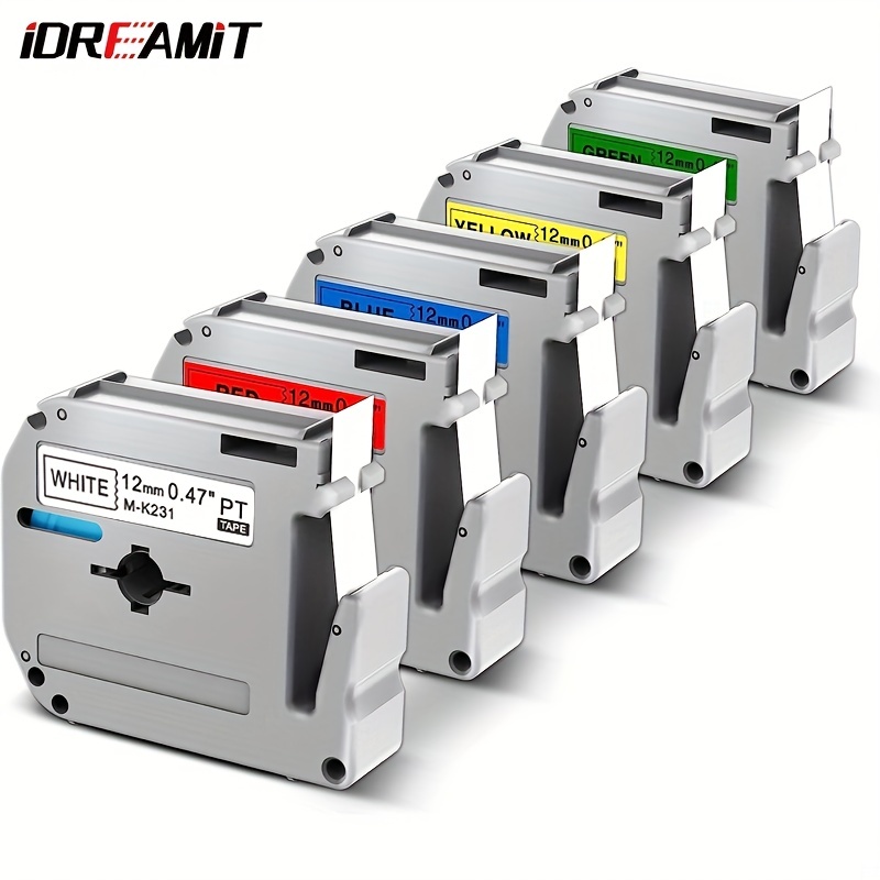 Office Labeling Tapes Fimax M-K231 MK131 12mm Label Tape