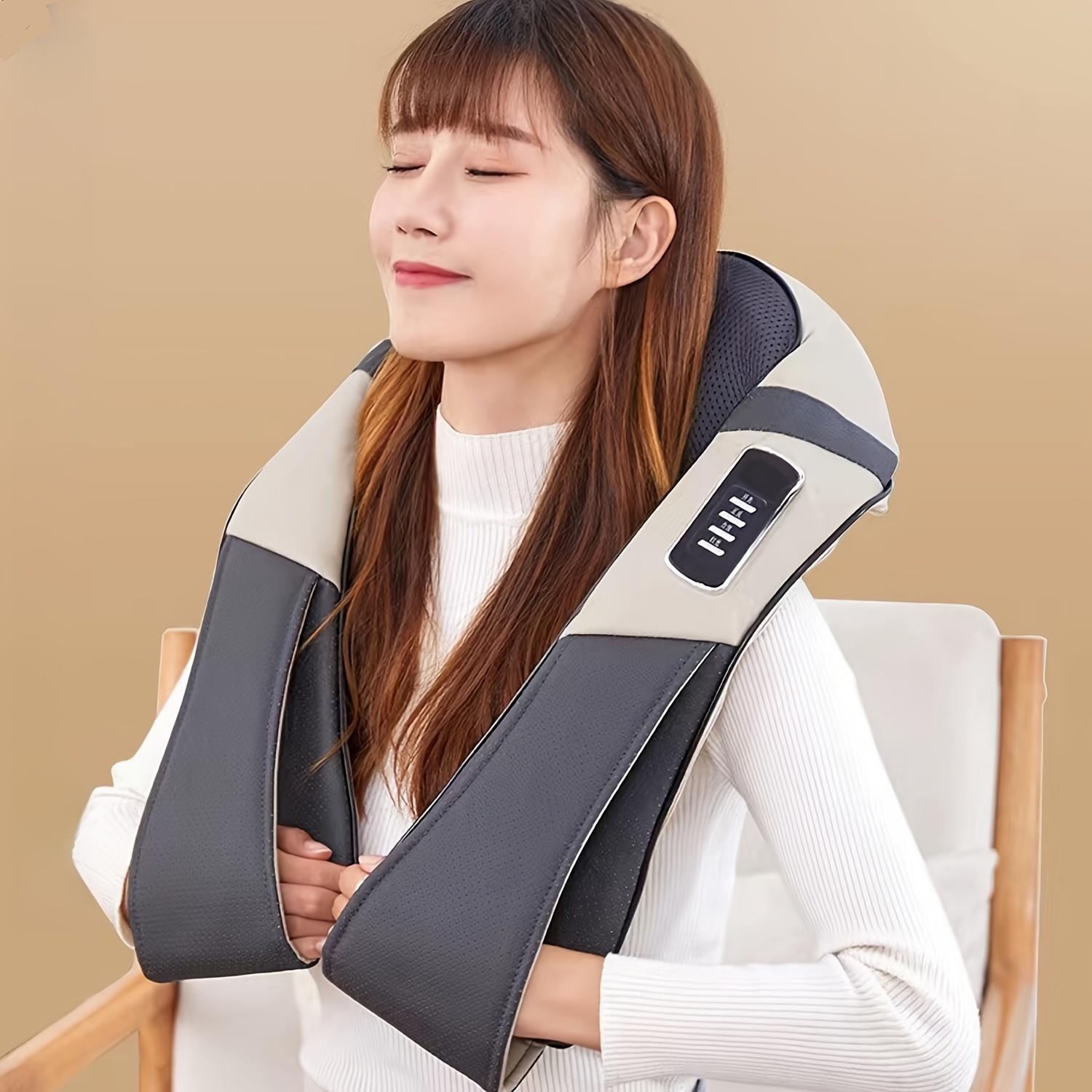 1pc back massager shiatsu neck massager with heat electric shoulder massager kneading massage pillow for foot leg get well soon presents holiday gifts