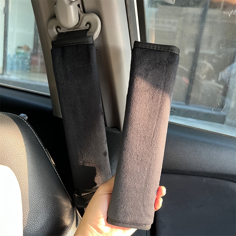 2pcs Car Safety Shoulder Protection Plush Seat Belt Interior Accessories