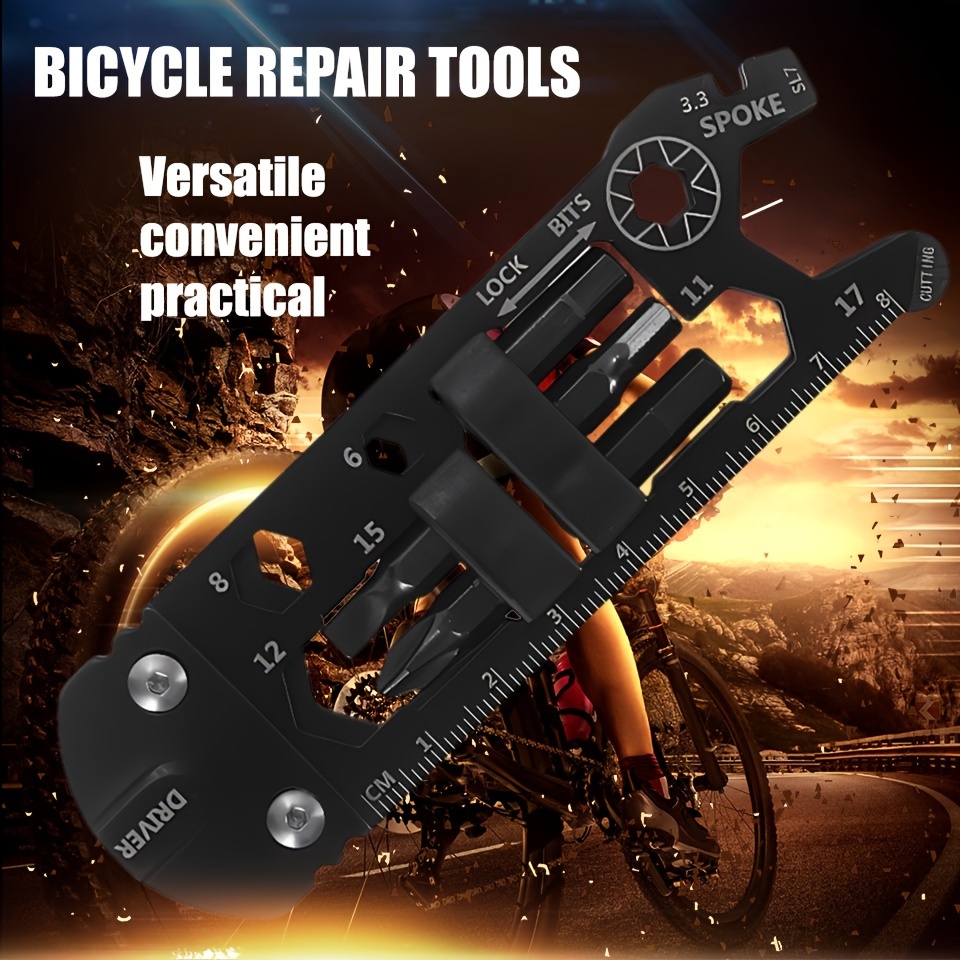 Herramienta Para Reparación De Bicicleta Multifuncional Kit 16 En
