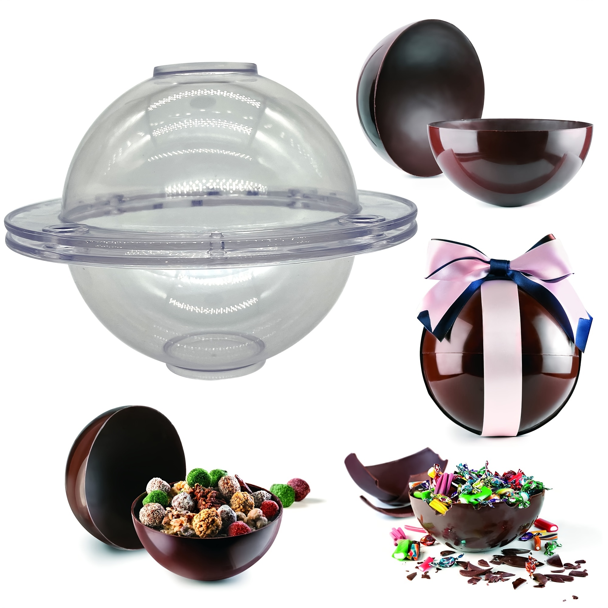Sphere Chocolate Molds 3d Silicone Mold Round Ball Shaped - Temu