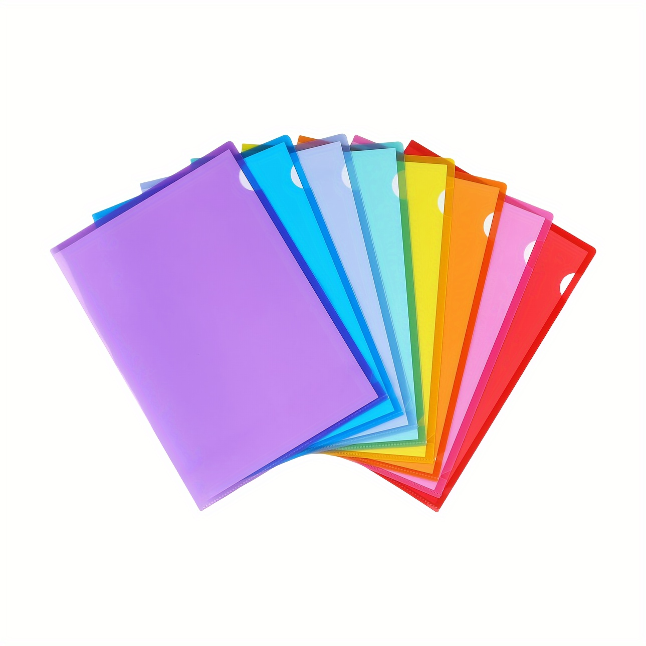 Clear File Folders Plastic Project Pockets Colored Project - Temu
