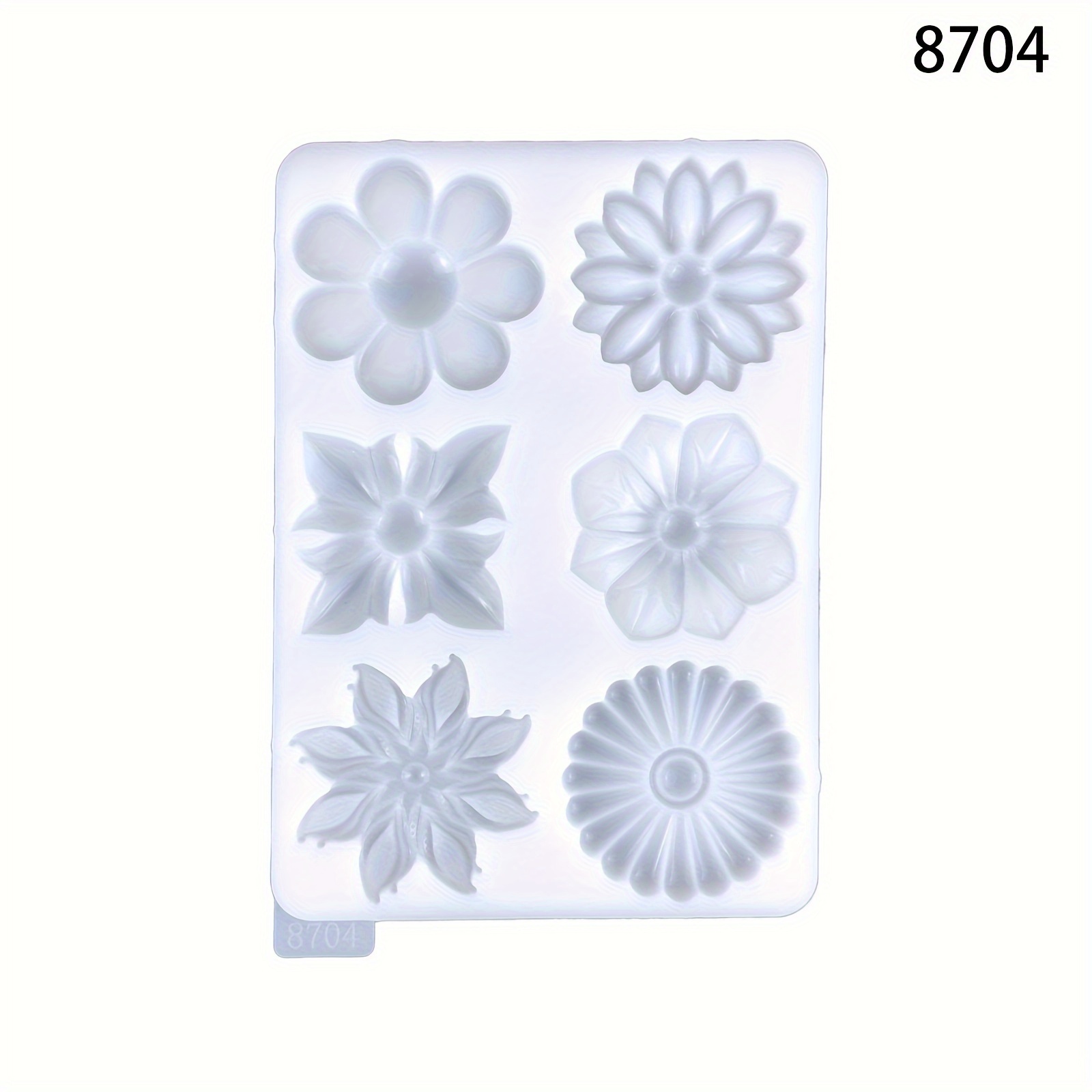 1pc Epoxy Resin Half Solid Flower Keychain Pendant Silicone Mold For DIY  Windmill Home Door Decoration Sunflower Pendant Silicone Molds DIY Craft