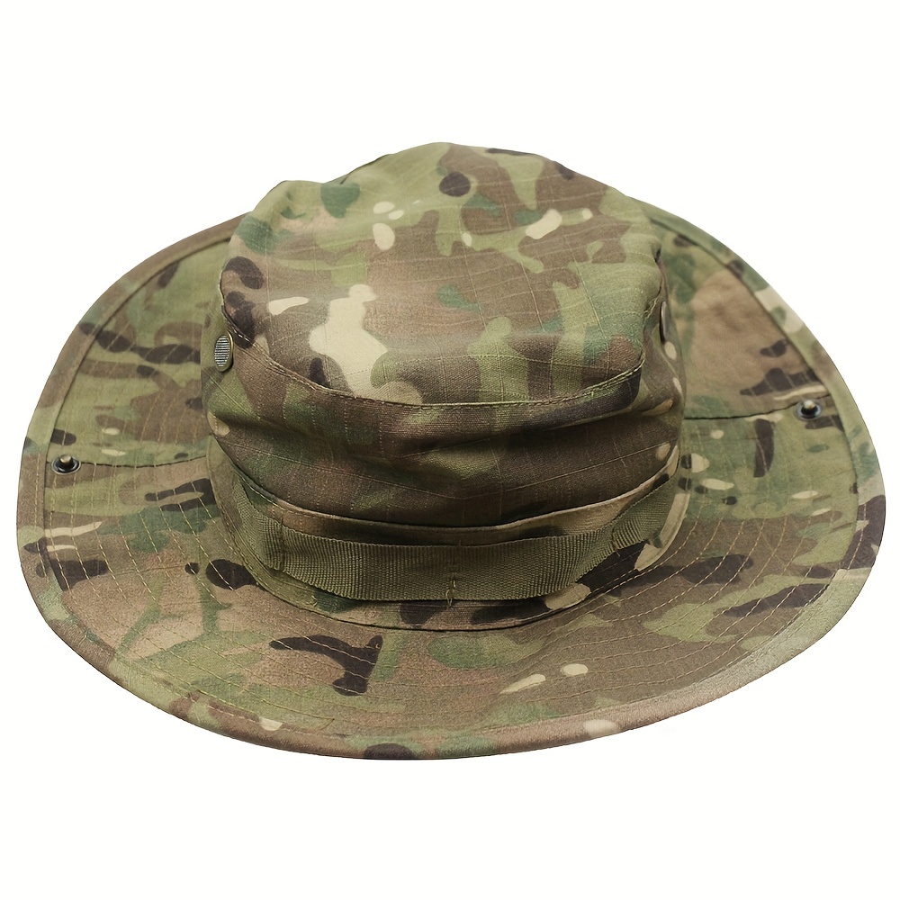 Outdoor Fishing Hiking Hunting Hat Wide Brim Tactical Bucket