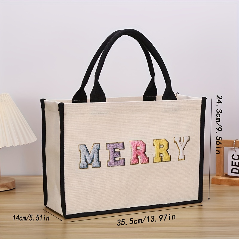 Canvas Tote Bag, Casual Fashion Shopping Bag, Portable Large Capacity Lunch  Bag, Simple Style Multifunctional Shoulder Bag, Suitable For Travel And  Daily Use - Temu