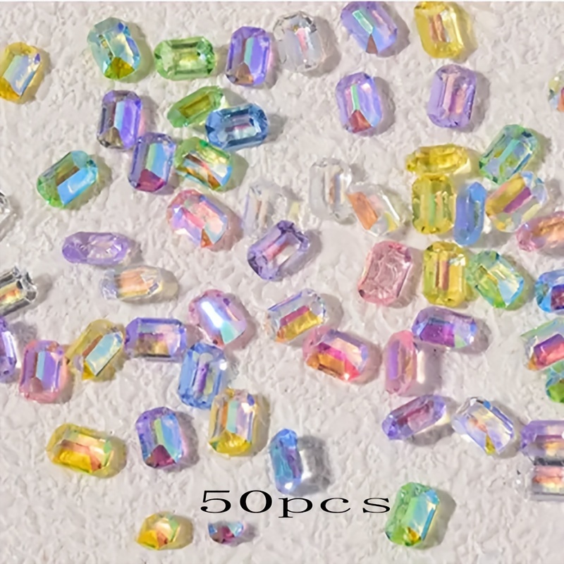 TEMU 10, 000+ Vibrant 6x4mm Resin Rhinestones - , Nail For Diy & Pedicures, Easy-to-apply Hand & Foot Care Accessories, Long- Shimmer In Assorted Colors