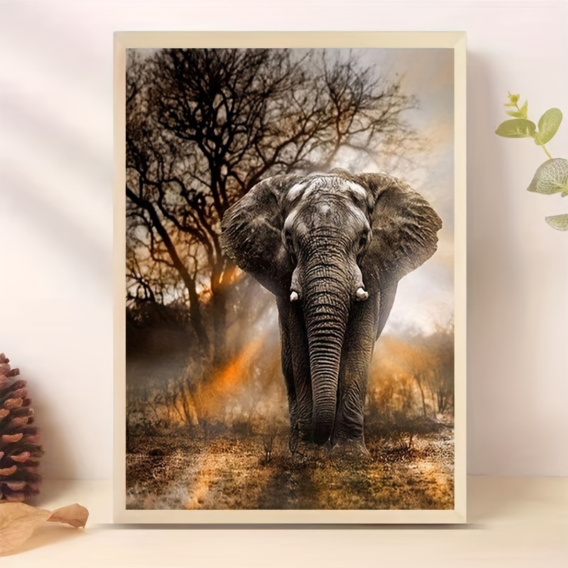 5D Diamond Art Painting Sunrise,Elephant,Animal,Large Size Diamond Painting  Kits Adults,New Diamond Painting Kits DIY Full Drill Rhinestone Arts And  Crafts,Gem Art Painting With Diamond Home Wall Decor Flower,DIY Large  Diamond Painting Kits