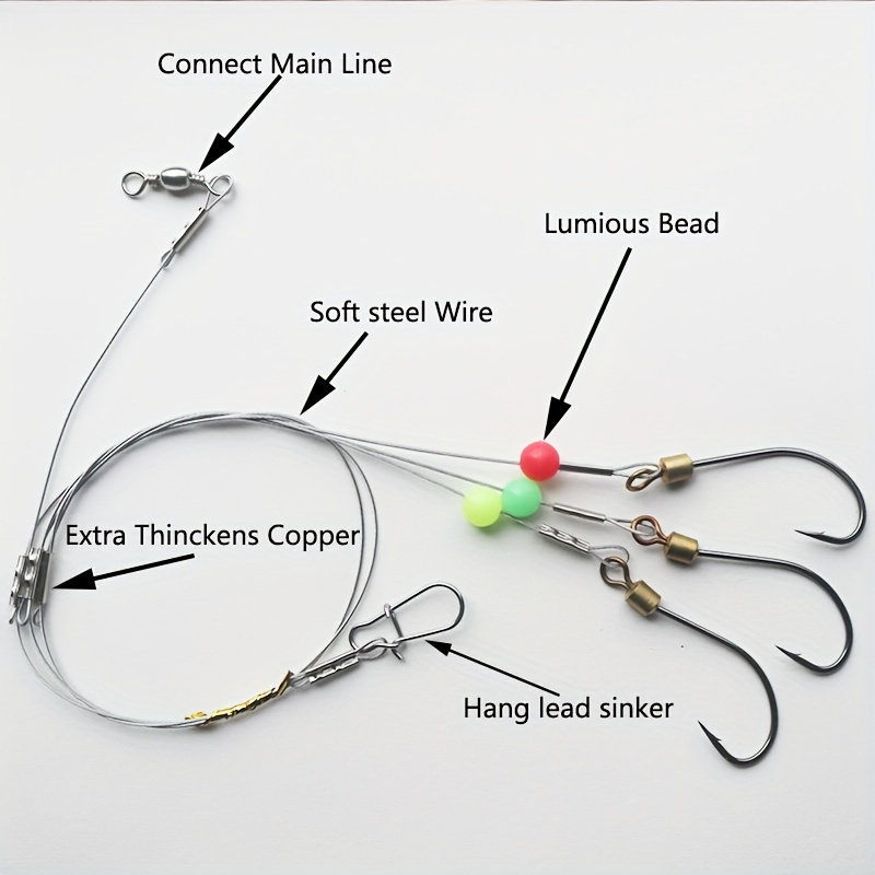 Heavy Duty Wire Leader Fishing Line With Stainless Steel - Temu