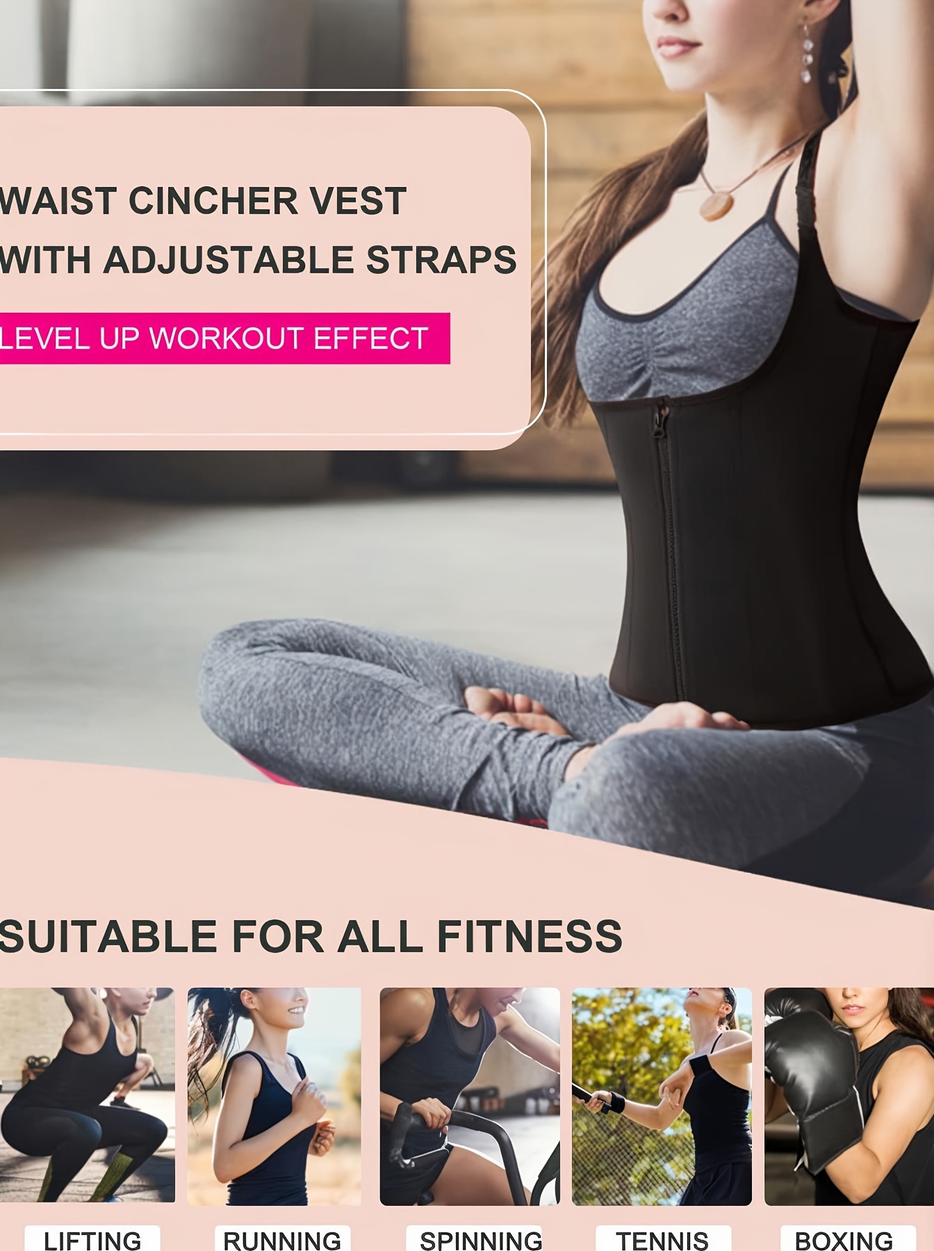 4-in-1 Shapewear Bra For Women, Waist Trainer Bra Corset Vest Waist Buttoned  Bra Tummy Control Body Shaper Cincher, Women's Activewear - Temu United  Kingdom