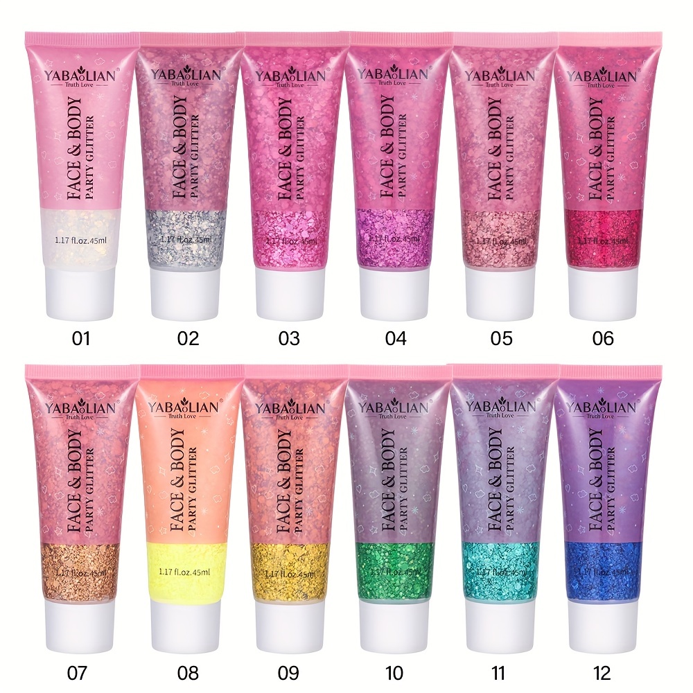 Glitter Viso & Corpo in 12 Colori