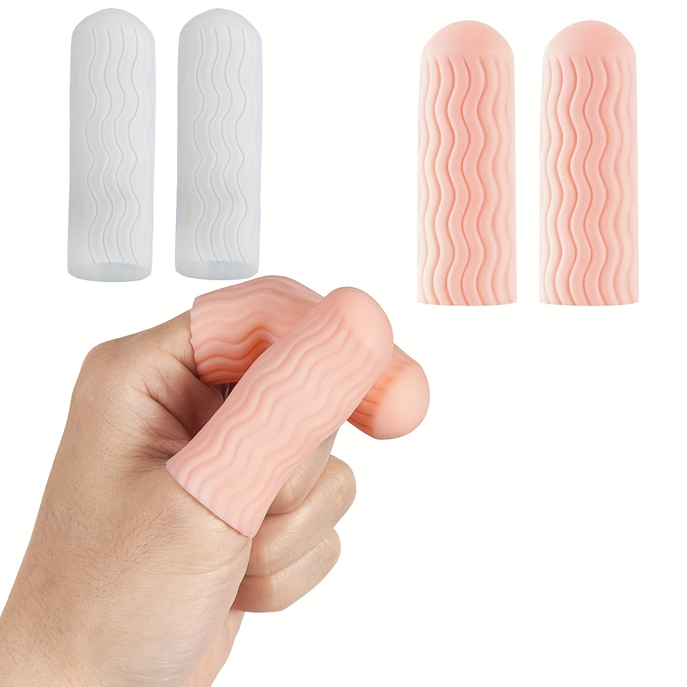 20 PCS Gel Finger Cots, Silicone Finger Protectors, Finger Sleeves for Dry  Skin, Rubber Finger Covers for Finger Cracking, Wound, Hand Eczema, Finger