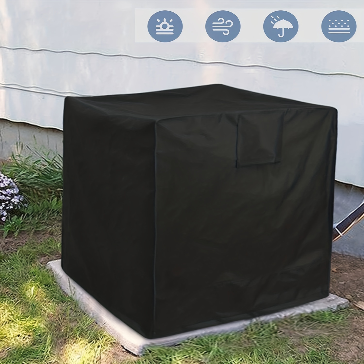 Durable Outdoor Air Conditioner Cover Water Resistant Fabric - Temu