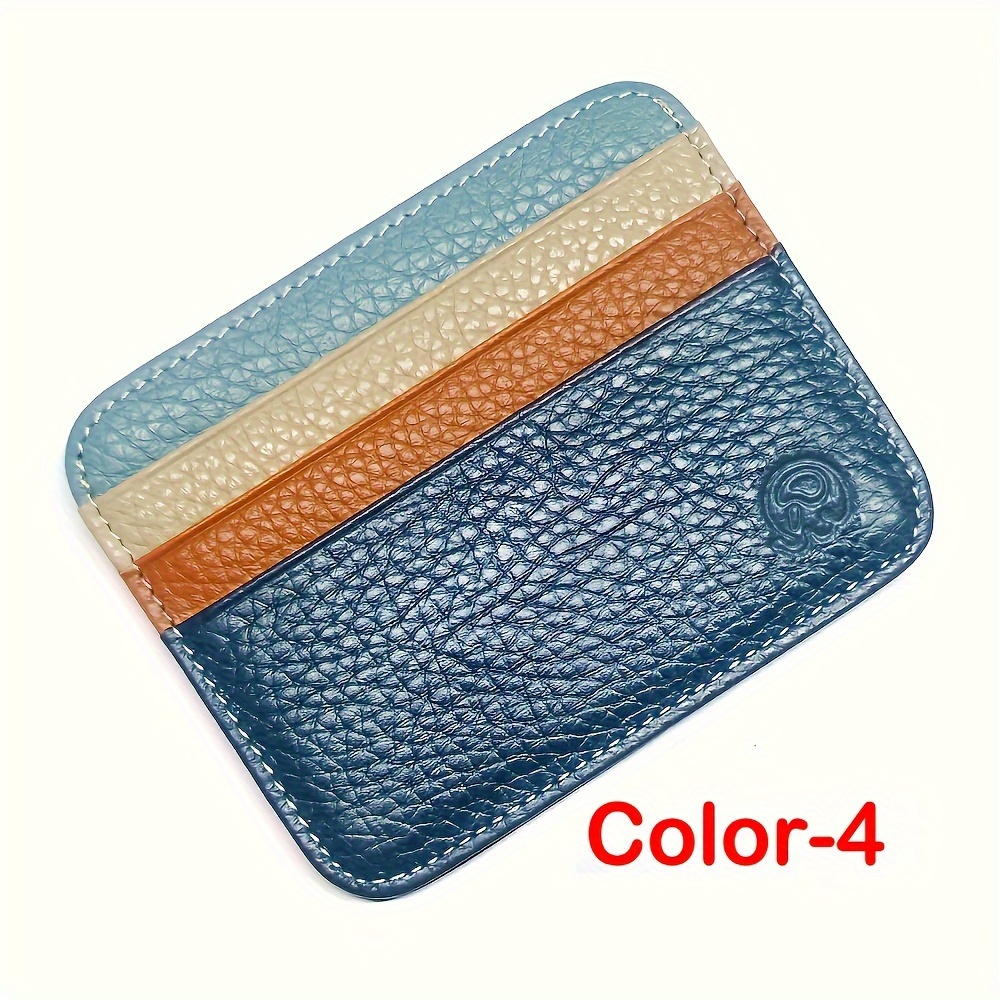 Minimalist Slim Wallet, Front Pocket Rfid Blocking Leather Credit Card  Holder Wallets For Men Women - Temu