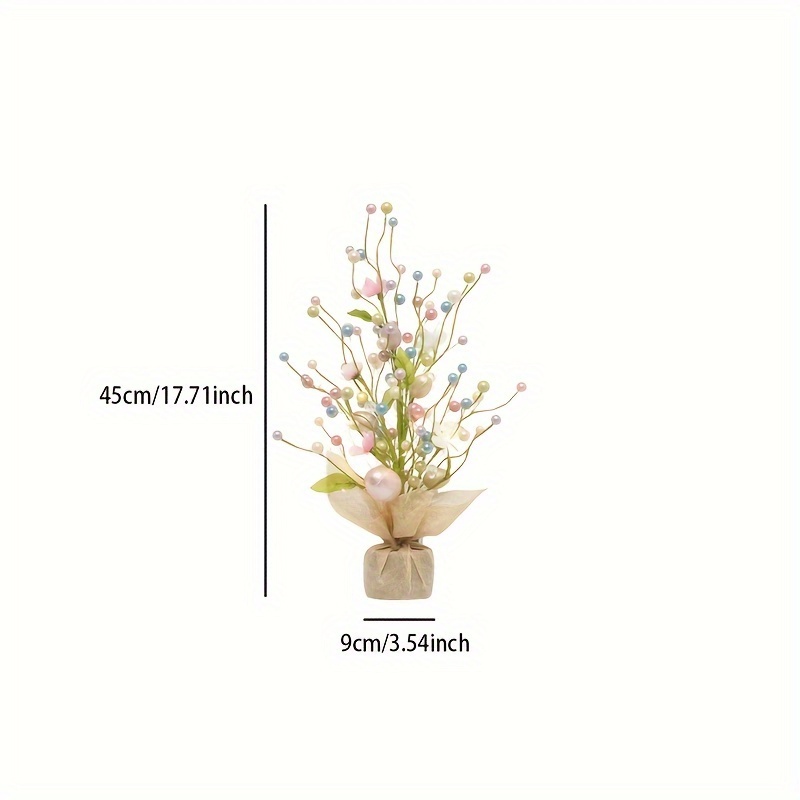 1pc easter decoration tree creative egg decoration without lights scene desktop window display gift