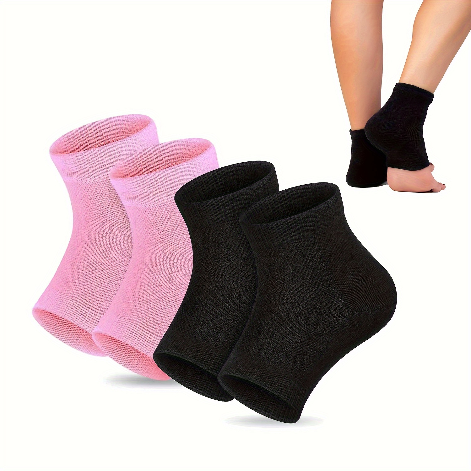 Moisturizing Gel Heel Socks Women Open Toe Toeless Repair - Temu