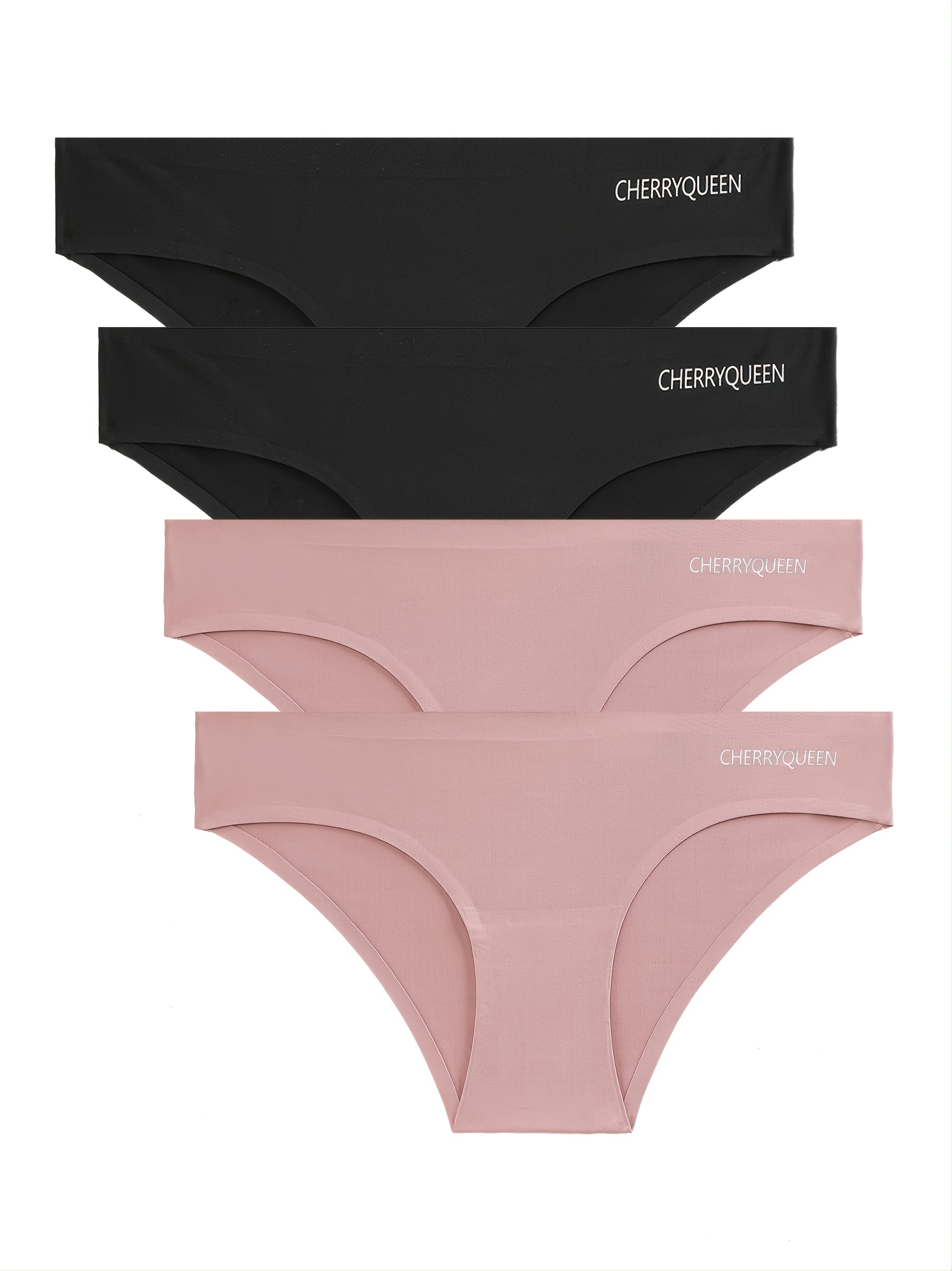 FEM GIRL Seamless Underwear Bikini Panties for Girls - 2 Pack or 4