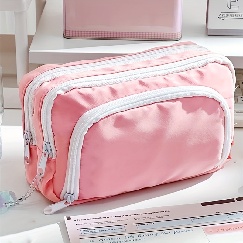 Pencil Pouch, Small Pencil Cases, Aesthetic Pen Case Organizer With Zipper,  Portable Pencil Bag Makeup Bag, Cute Stationary Bag For Teens Girls Women  School Adults - Temu