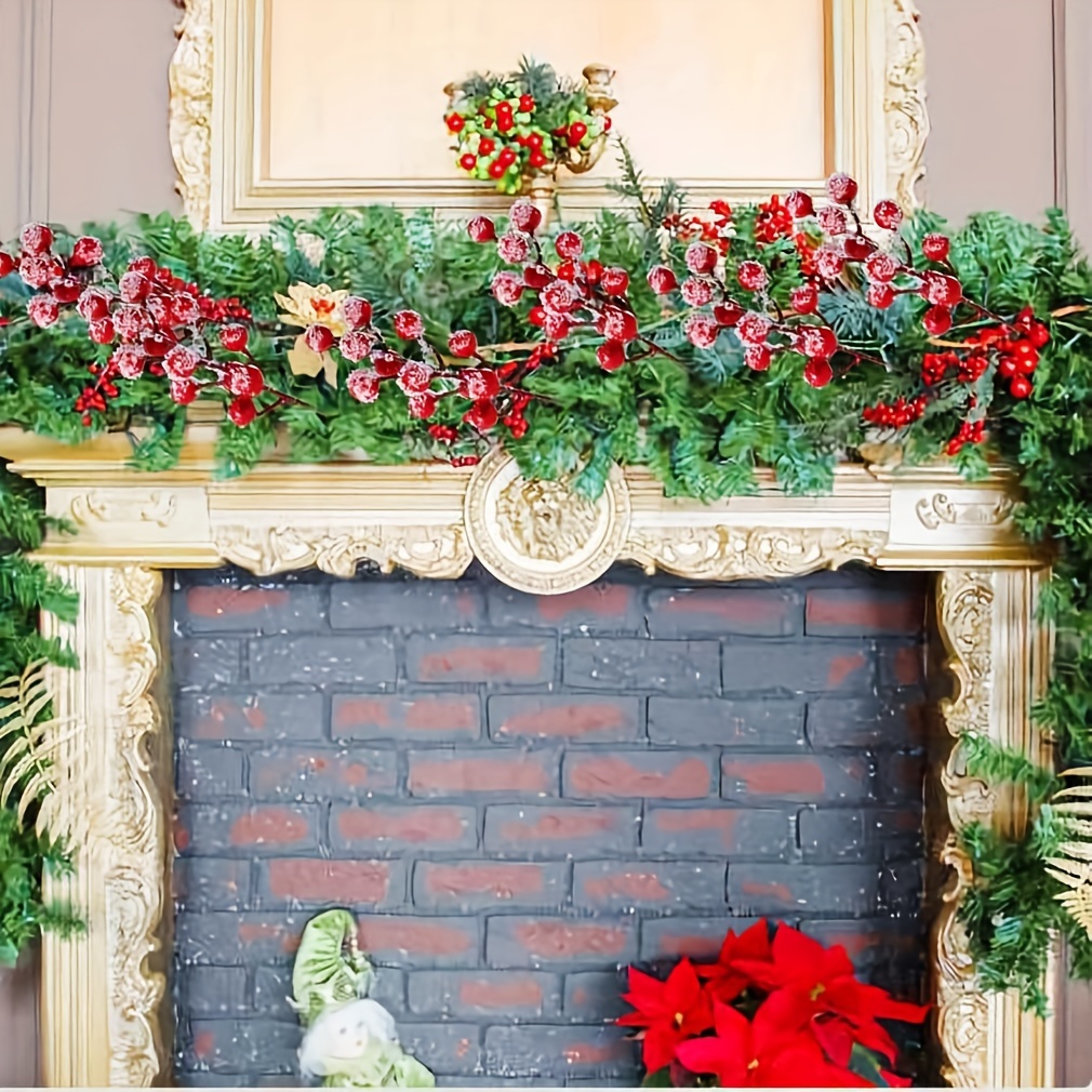 Holly Berry Felt Pick, Christmas Pick, Wreath Embellishment, Craft