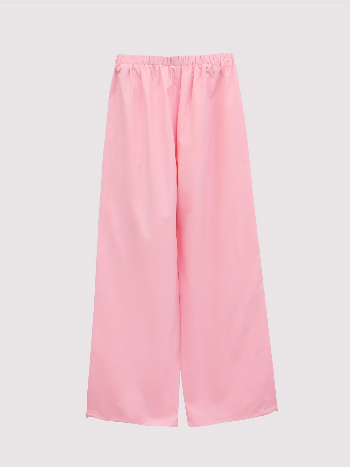 Wide-leg Pants - Light pink/striped - Ladies