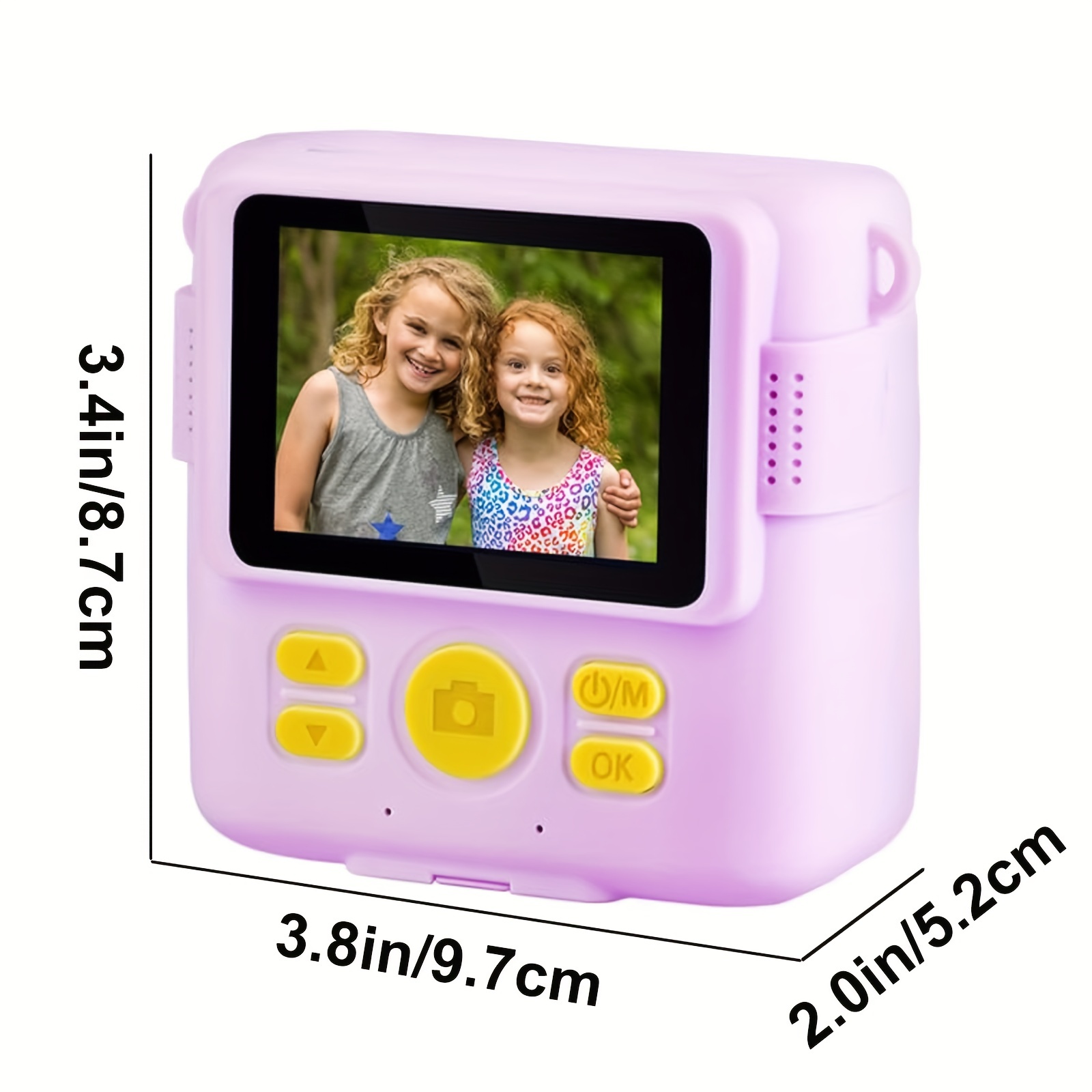 Cámara para niños de impresión instantánea, cámara de impresión instantánea  de video digital de 2.5 K para niños, cámaras selfie para niños pequeños
