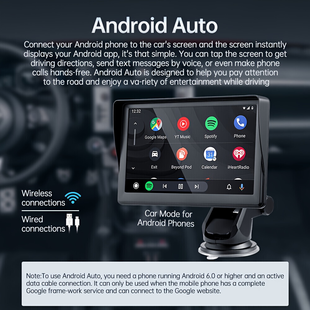 Car Stereo Wireless Carplay Android Auto Backup Camera Touch - Temu