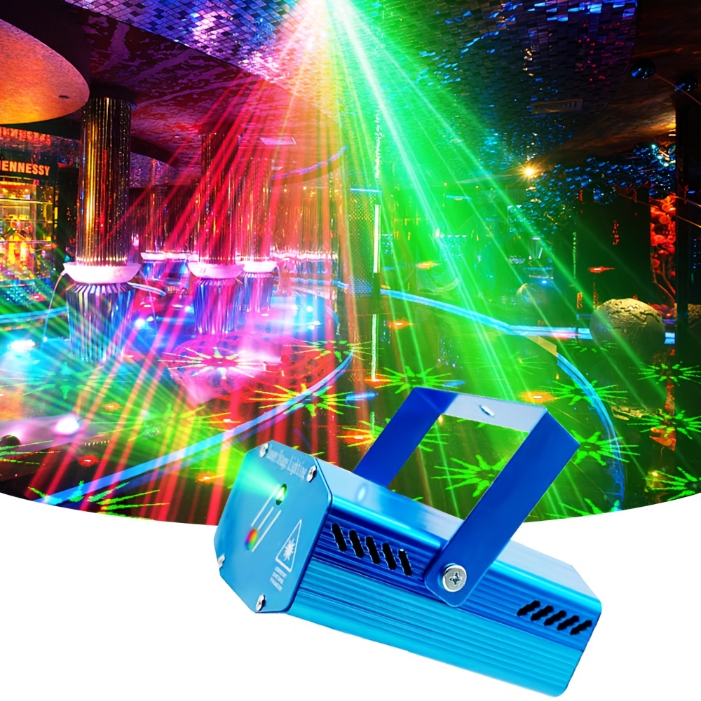 Luces De Fiesta Con Proyector Láser RGB Con Efecto De Aurora Boreal  Activadas Po