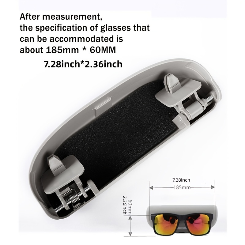 Auto Brillenhalter Brillenetui für Mini One Cooper R50 R52 R53 R55, ABS  Brillenetuis Sonnenbrillenhalter Aufbewahrungsbox Organizer Brillenetui