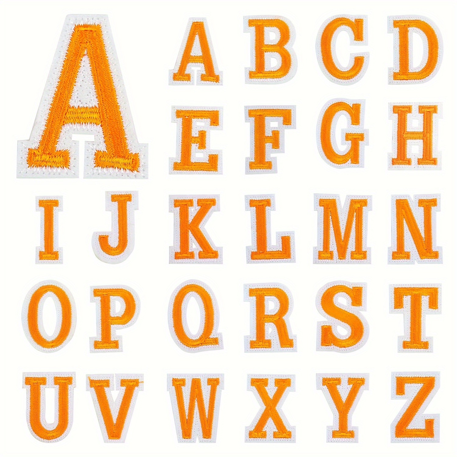 Vintage Iron-on Letters Alphabets A-Z 1.5in. Tall