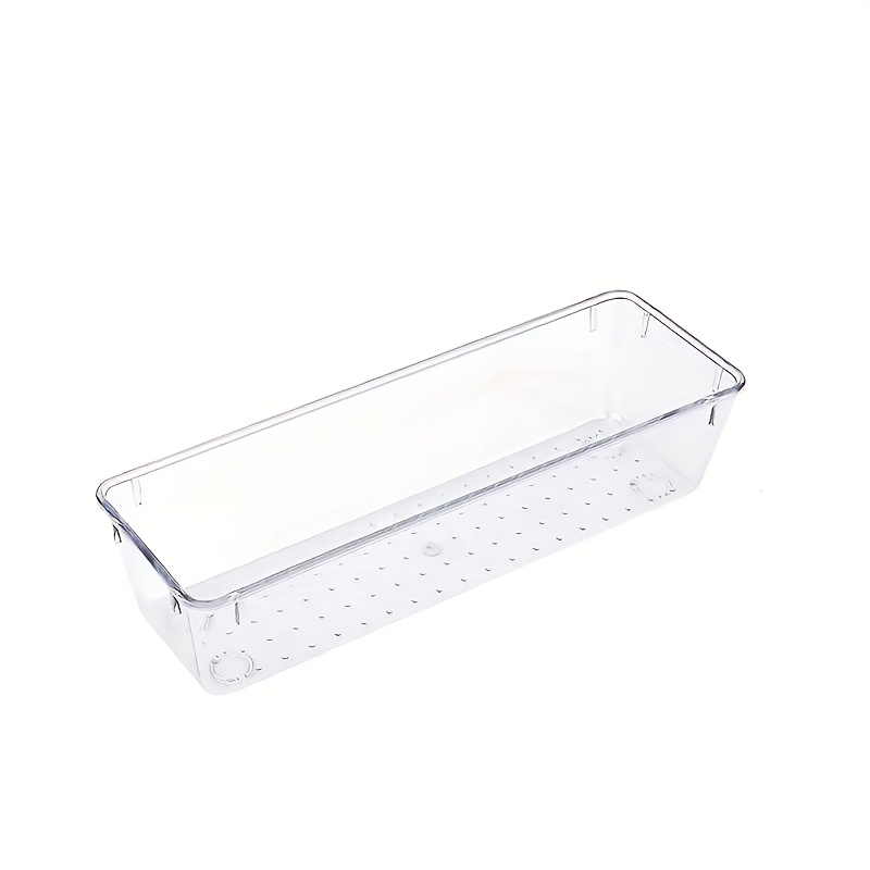 Clear Plastic Drawer Organizer Vanity Cutlery Utensil - Temu