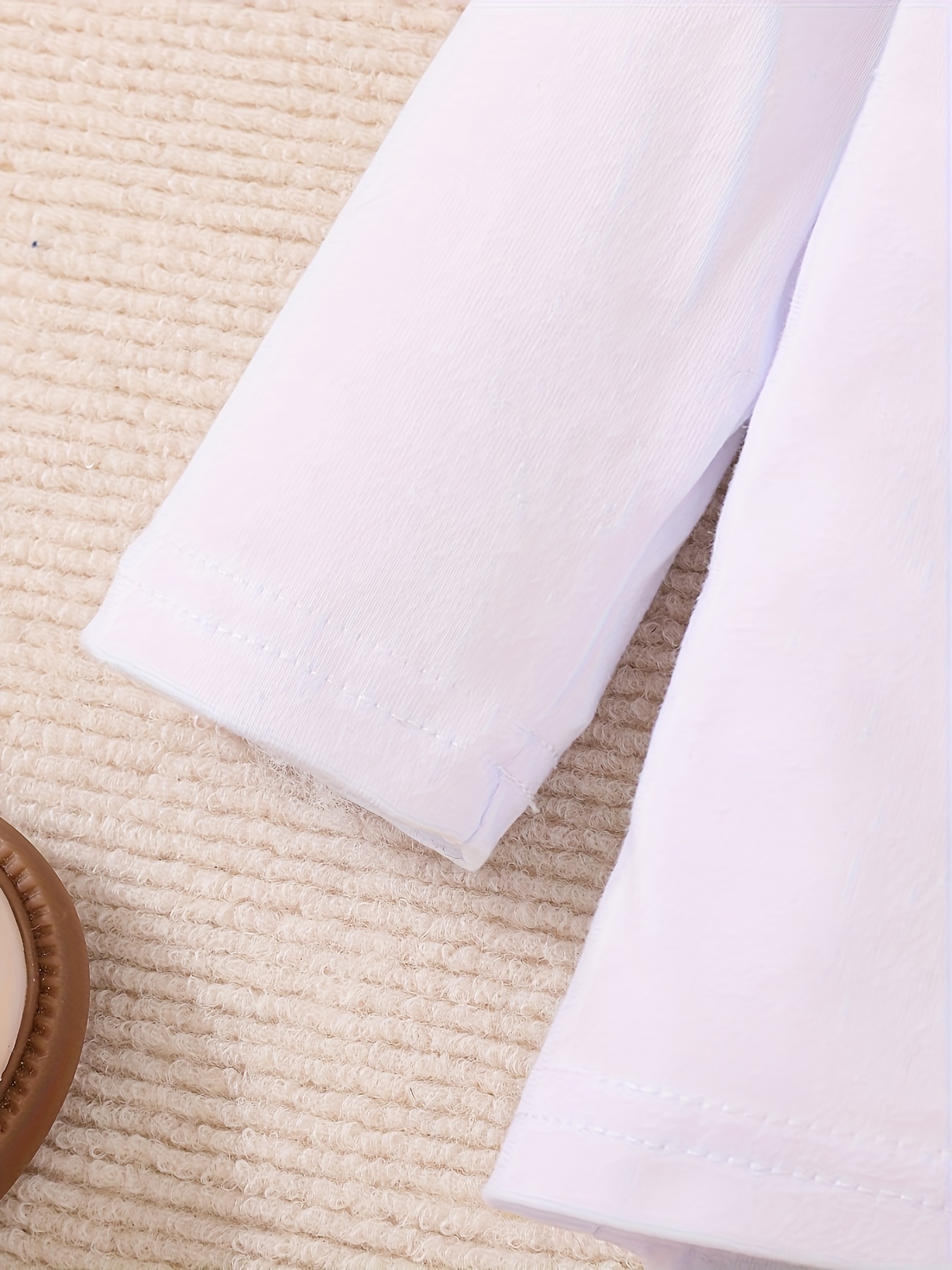 White Color Cartoon Print on Cotton Poplin Dress Material Fabric