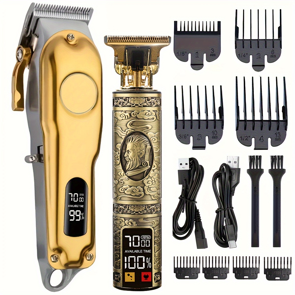 Metal Professional Hair Clipper | Electric Cordless Hair Trimmer | Kemei