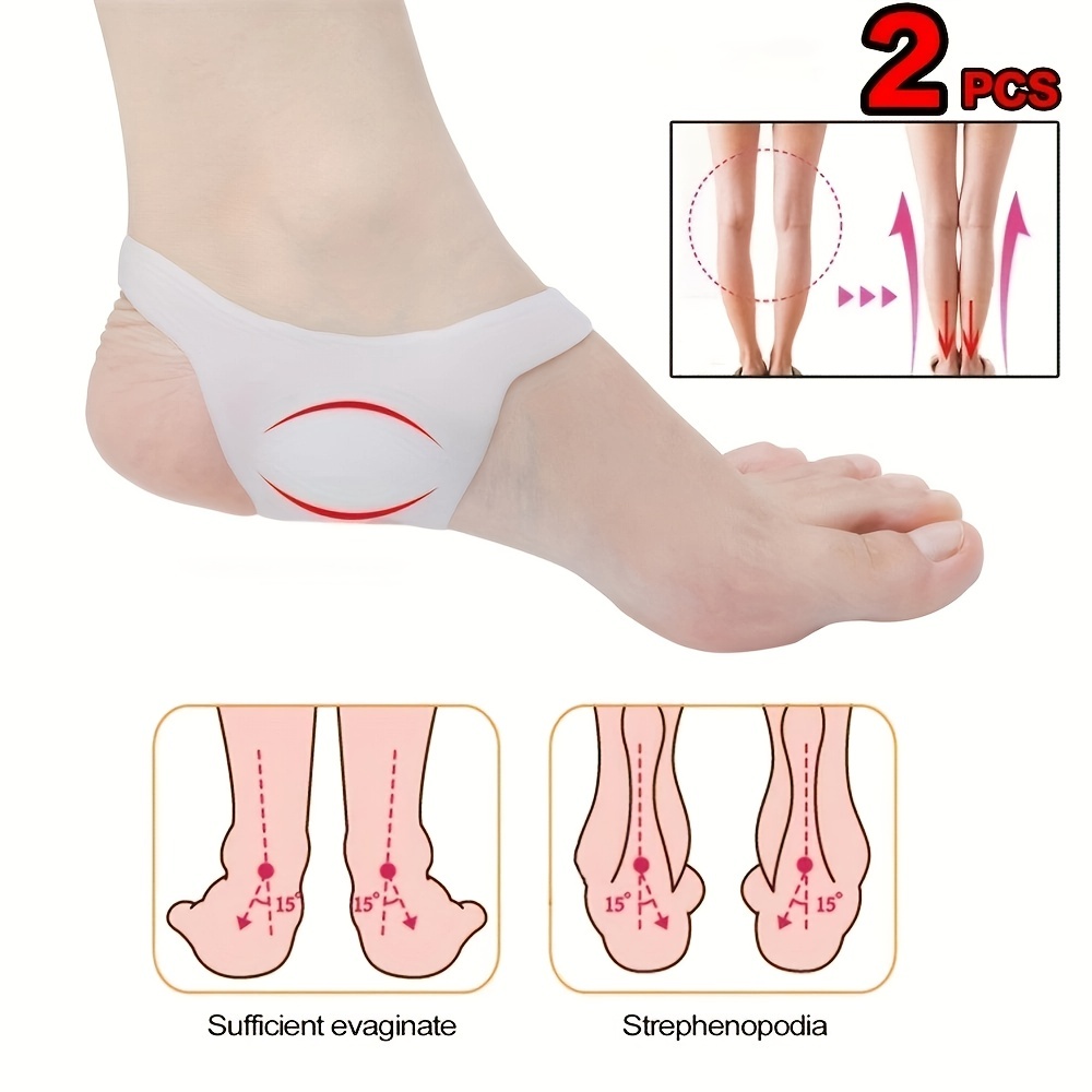 

2pcs Feet Care Foot Support Tool Flatfoot Arch Insole Pad Plantar Fasciitis Feet Cushion
