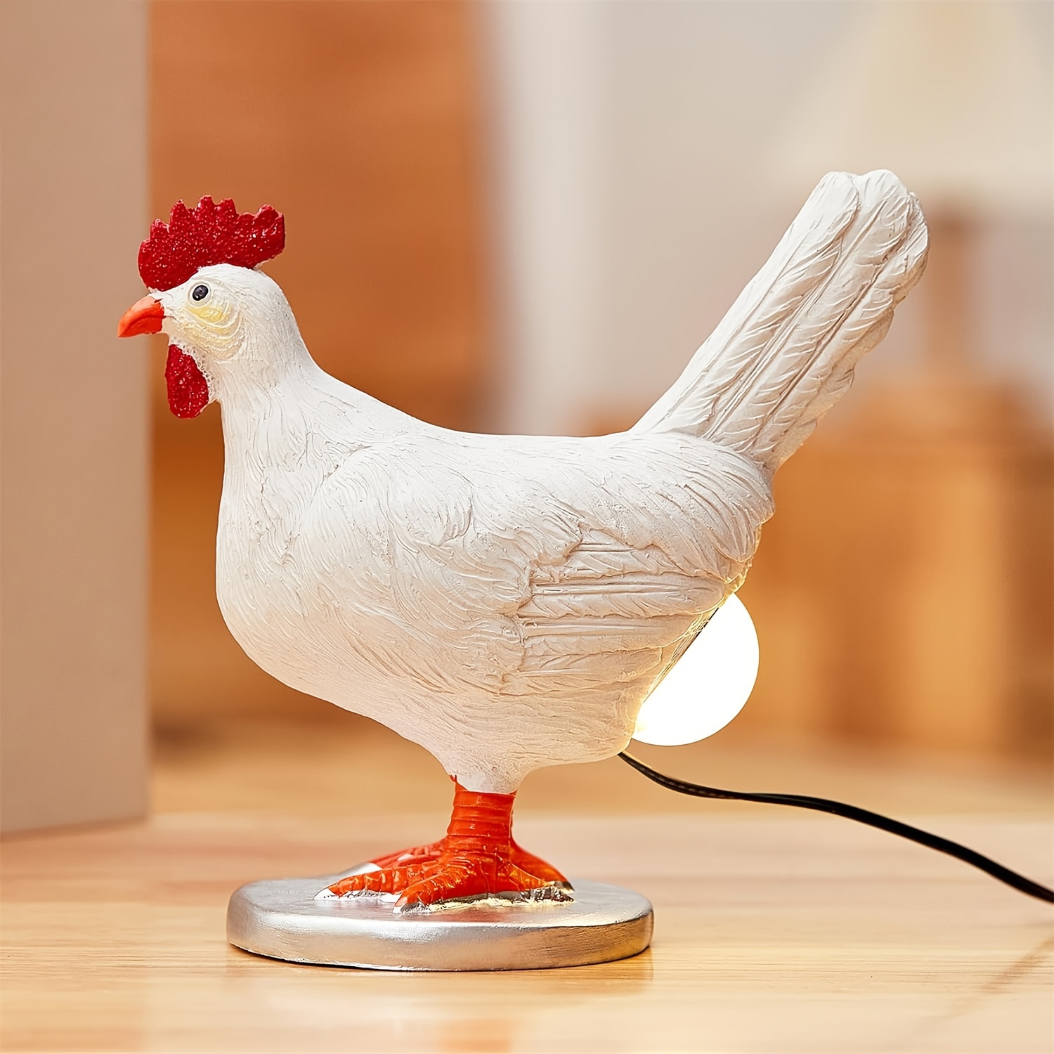 Cadeau pour les amoureux des animaux de compagnie, cadeau pour les amoureux  de la volaille, cadeau avec breloque poulet, bijoux en forme de poulet