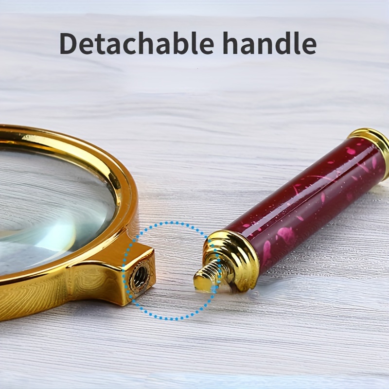 Flower Handle S Series Reading Magnifying Glass Handheld Portable Magnifying Gla