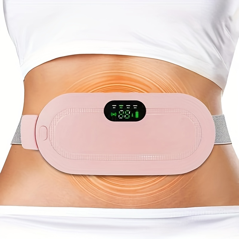 Usb Portable Women's Menstrual Cramp Massage Wireless Menstrualheating Pad Back  Massager Lmpulse Period Heating Belly Belt - Temu