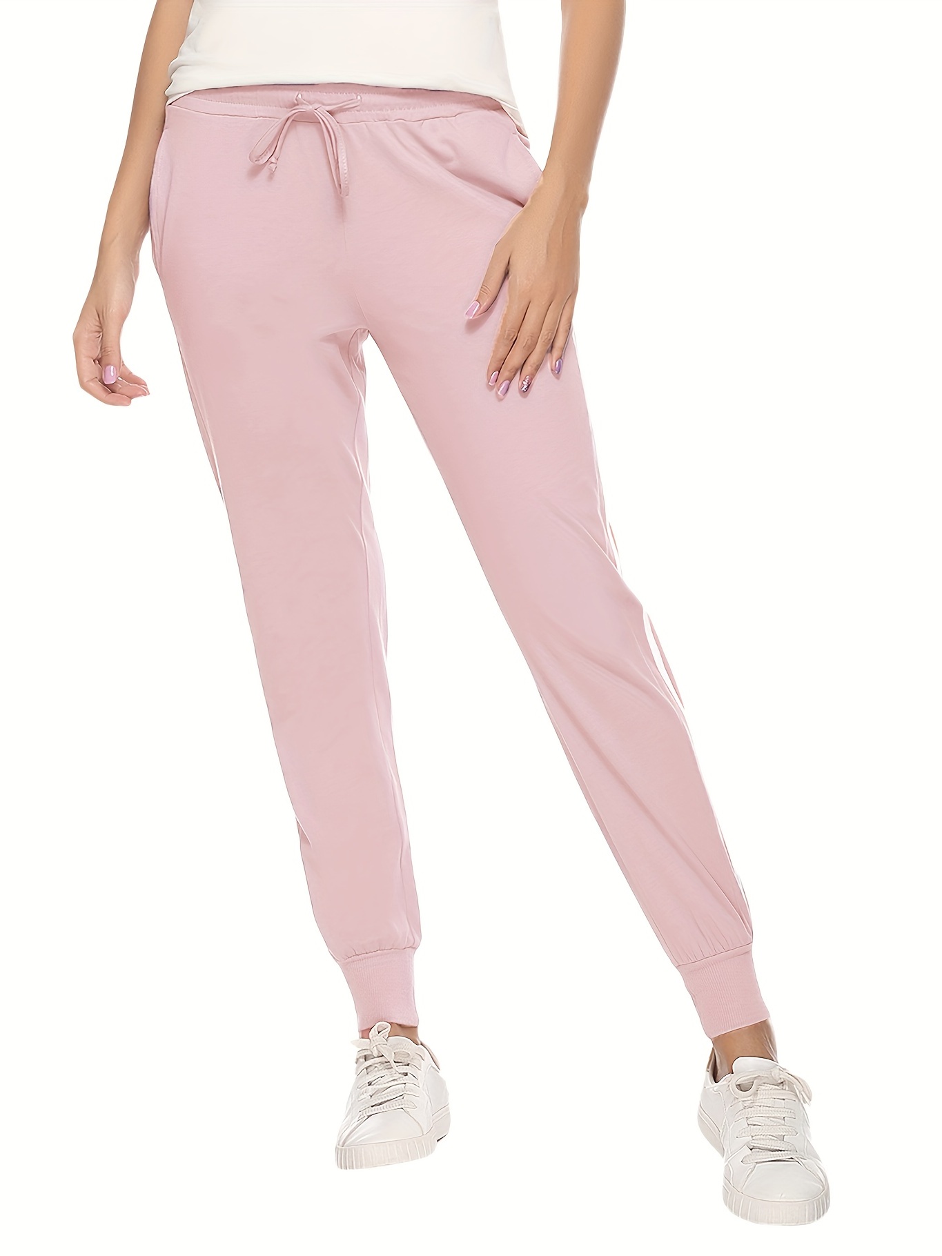 Womens Striped Joggers: Casual Loose Fit Sweatpants Trousers Loose