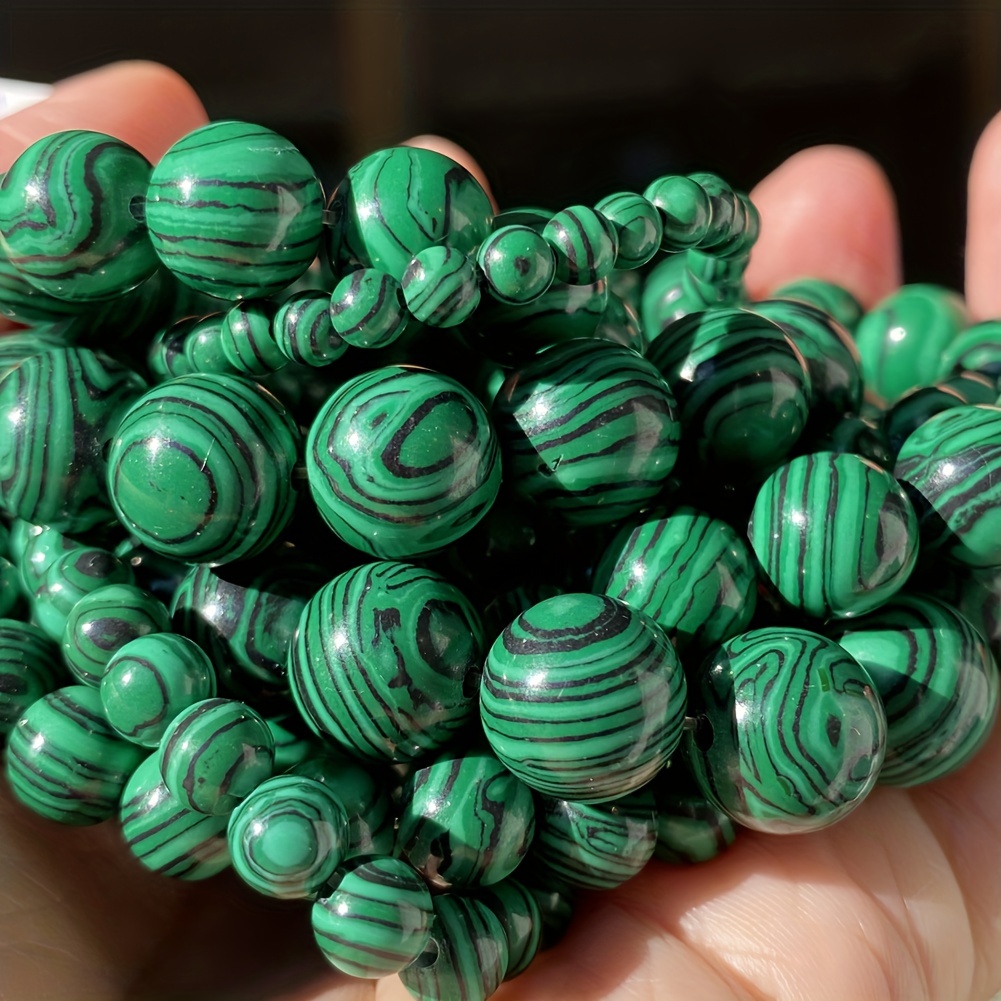 4mm(0.157inch)-12mm(0.472inch) Natural Green Jades Stone Beads Round Loose  Beads For Jewelry Making DIY Necklace Bracelet Earring Accessories