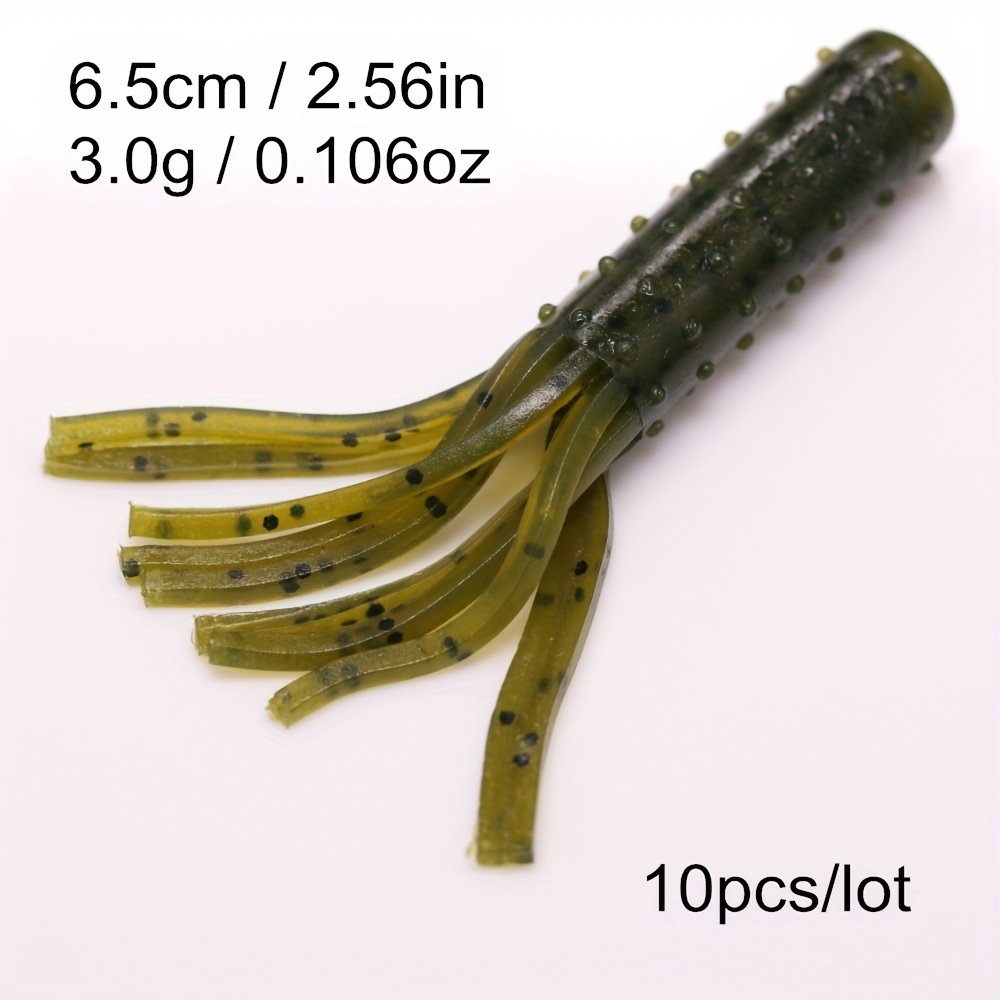 Tube Worms Skirt Rooster Tail Soft Fishing Lures Floating - Temu