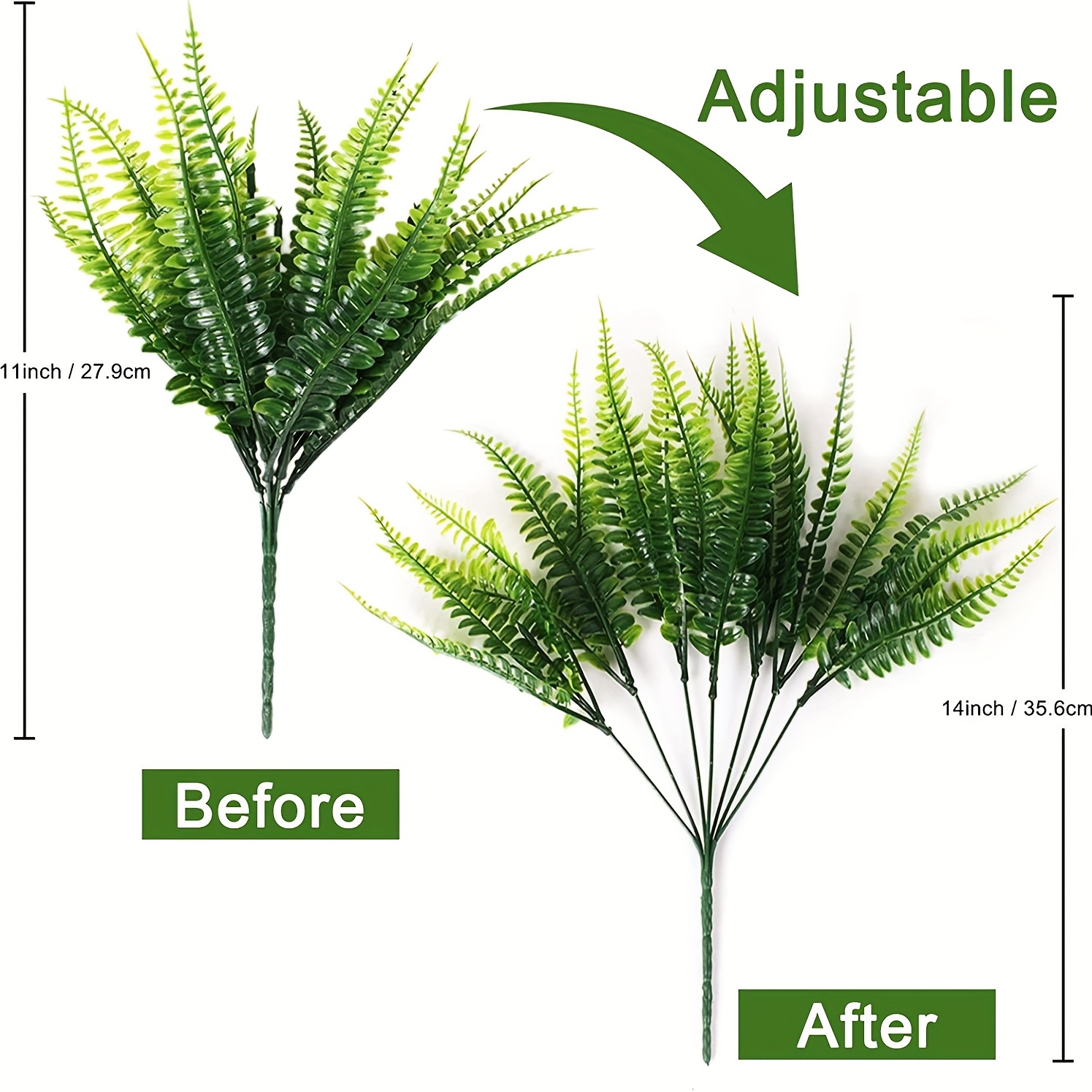 2 Piezas Plantas Colgantes Artificiales Helecho De Boston - Temu Chile