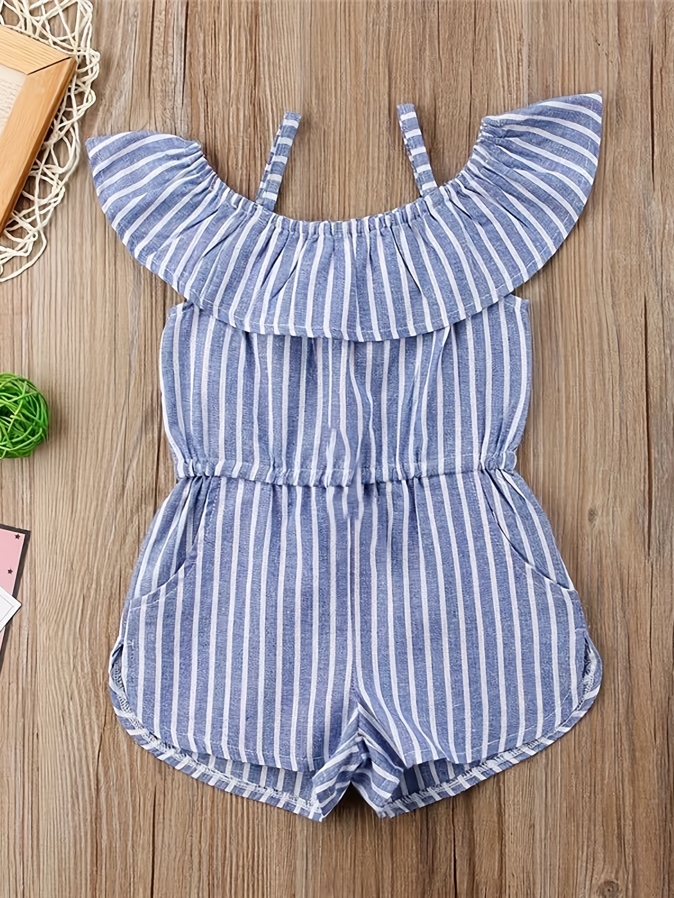 baby girl off shoulder romper