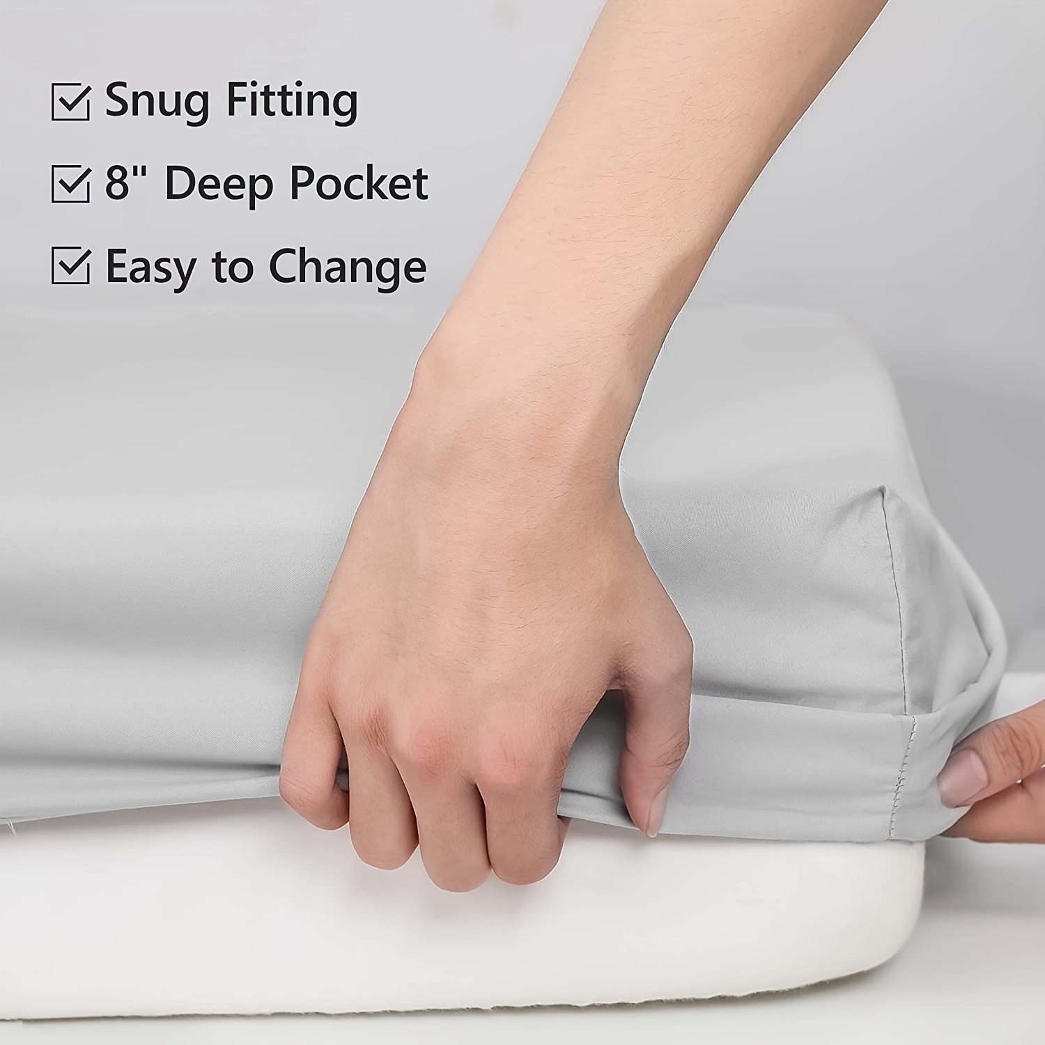 Microfiber Fitted Crib Sheet Set, Soft Toddler Bed Sheets